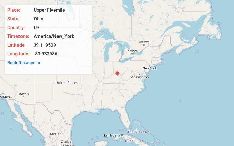 Map of Upper Fivemile