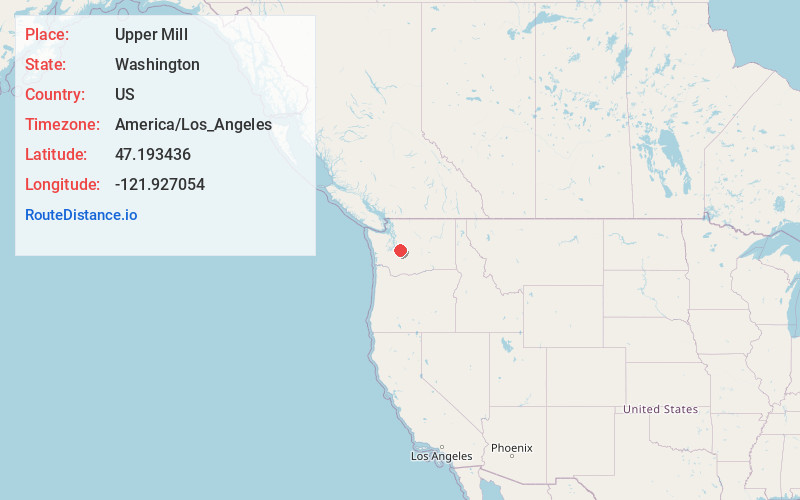 Map of Upper Mill