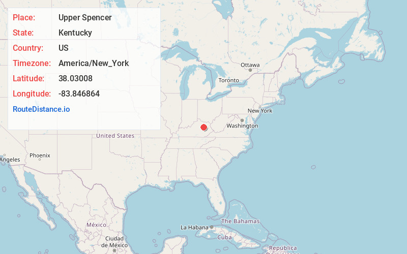Map of Upper Spencer