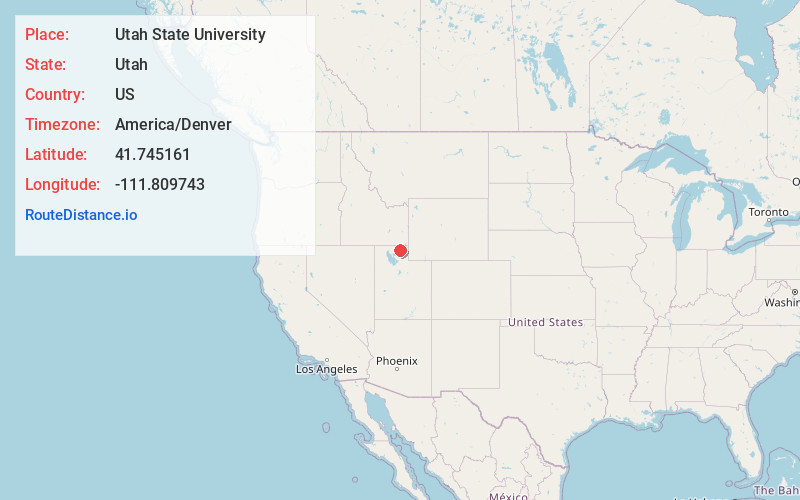Map of Utah State University