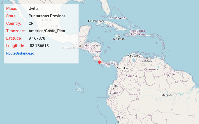 Map of Uvita