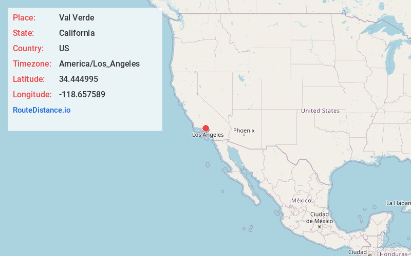 Map of Val Verde