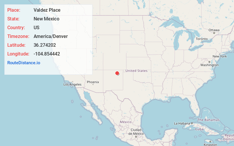 Map of Valdez Place