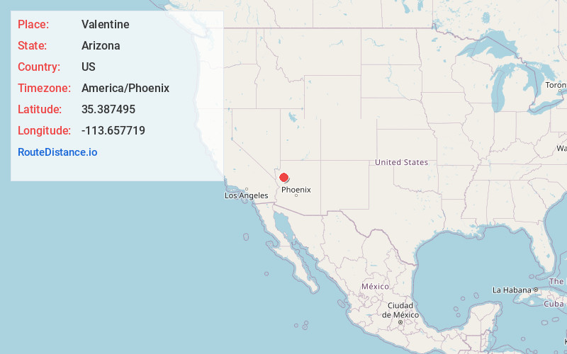 Map of Valentine
