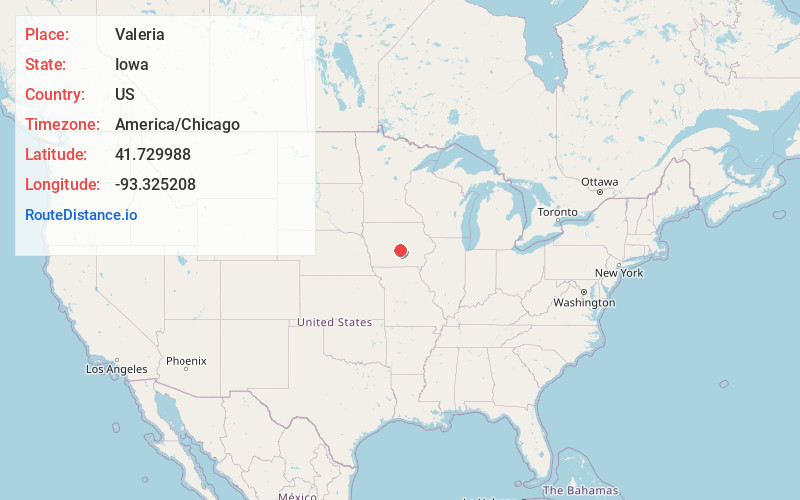 Map of Valeria
