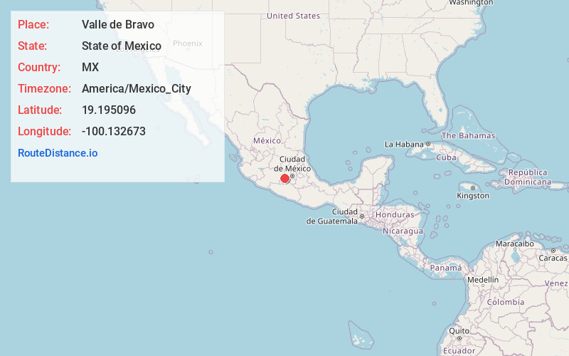 Map of Valle de Bravo