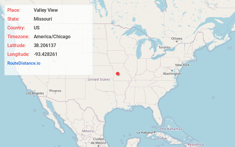 Map of Valley View