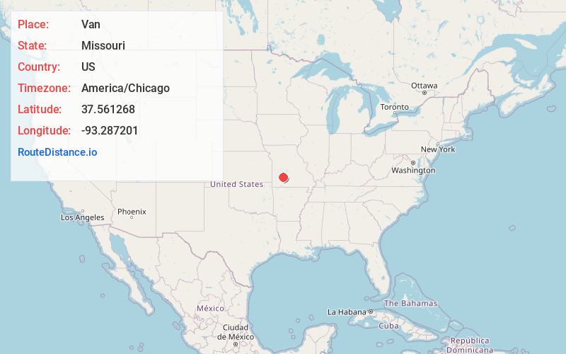 Map of Van