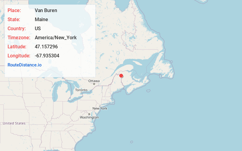 Map of Van Buren