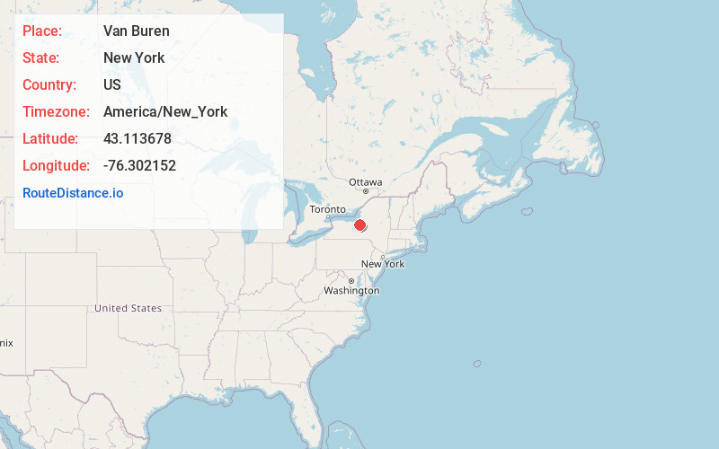 Map of Van Buren