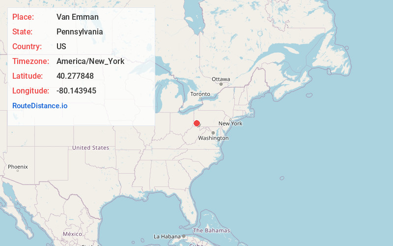 Map of Van Emman