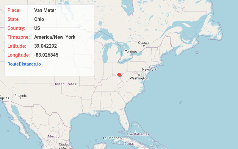 Map of Van Meter