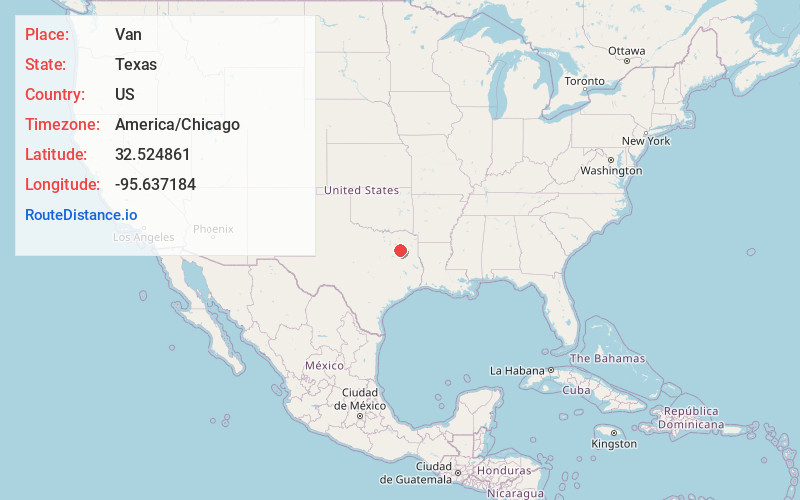 Map of Van