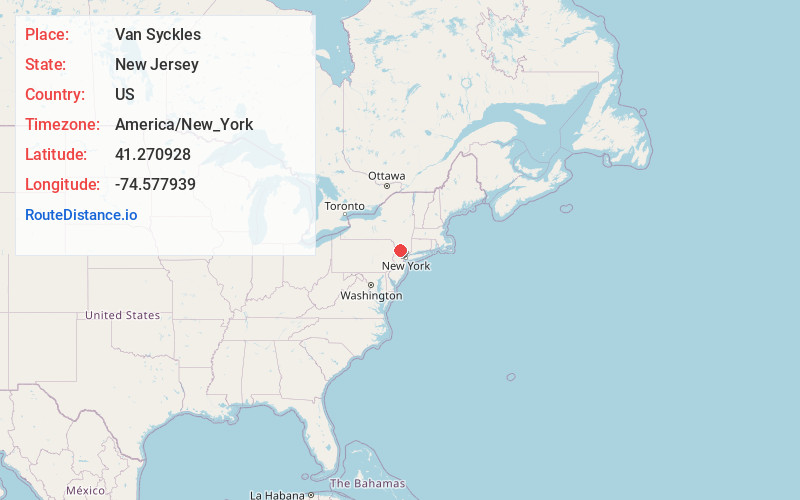 Map of Van Syckles