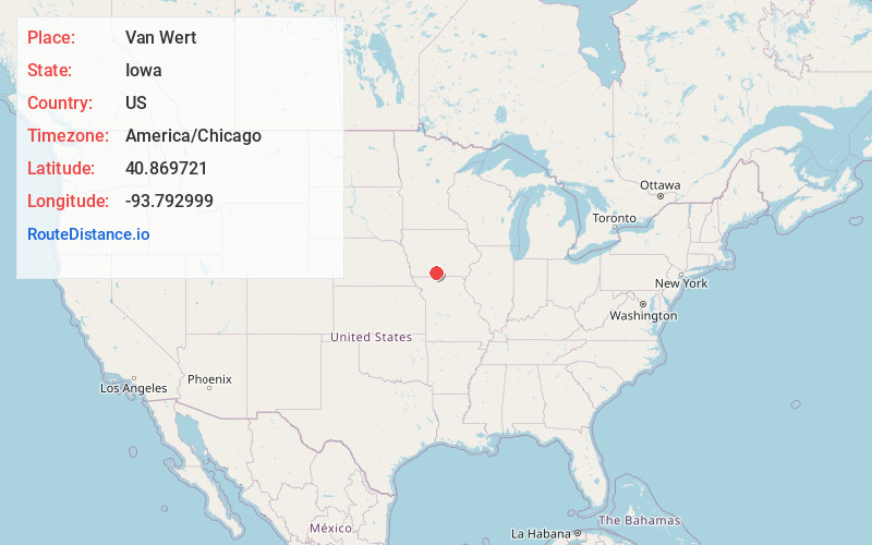 Map of Van Wert
