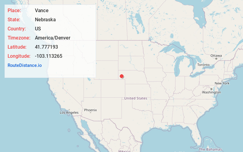 Map of Vance