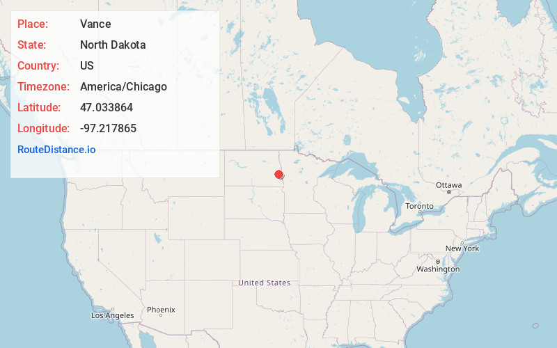 Map of Vance