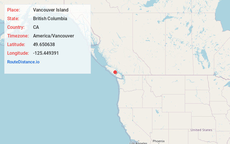 Map of Vancouver Island