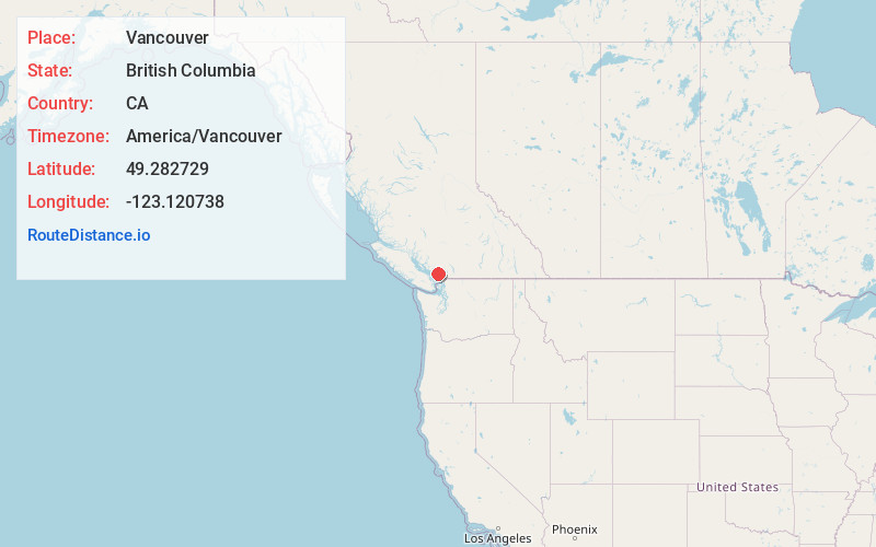 Map of Vancouver