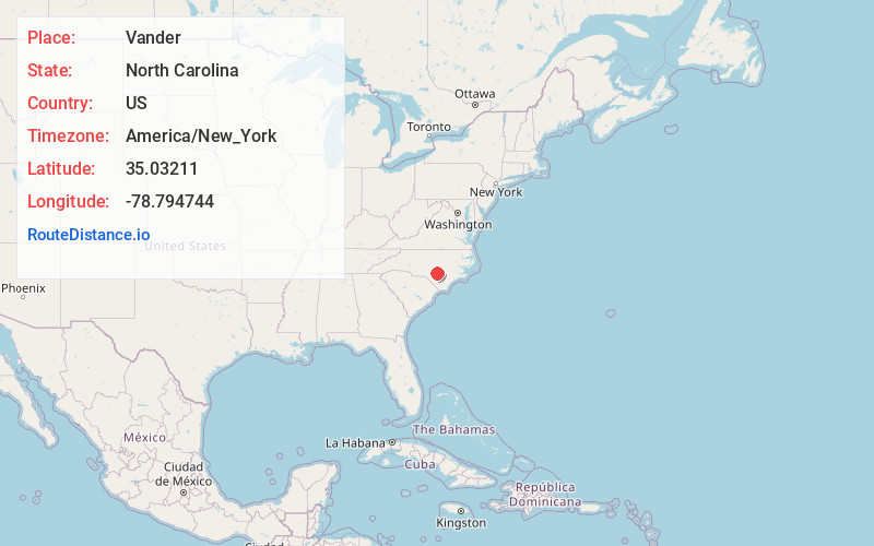 Map of Vander