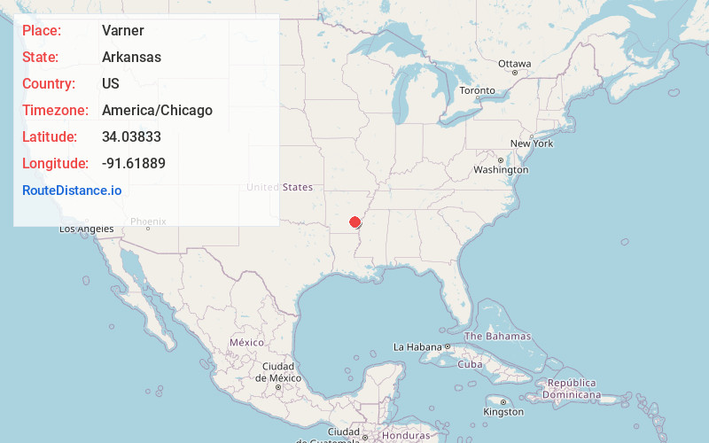 Map of Varner