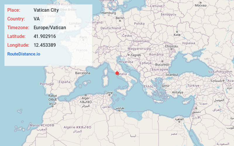 Map of Vatican City