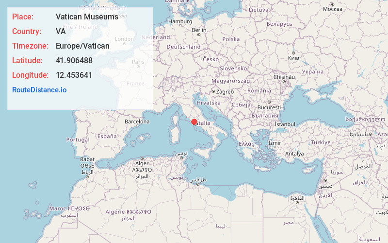 Map of Vatican Museums