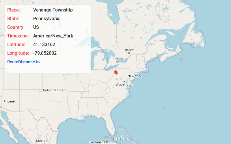 Map of Venango Township