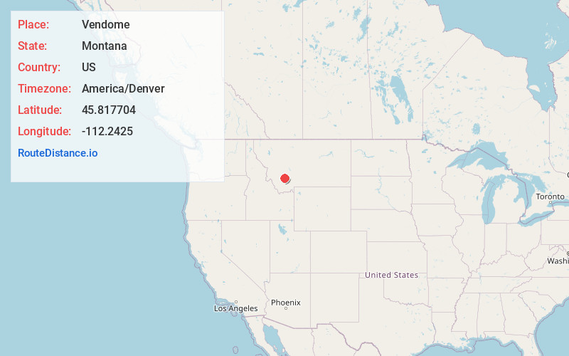 Map of Vendome