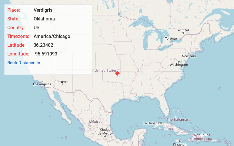 Map of Verdigris
