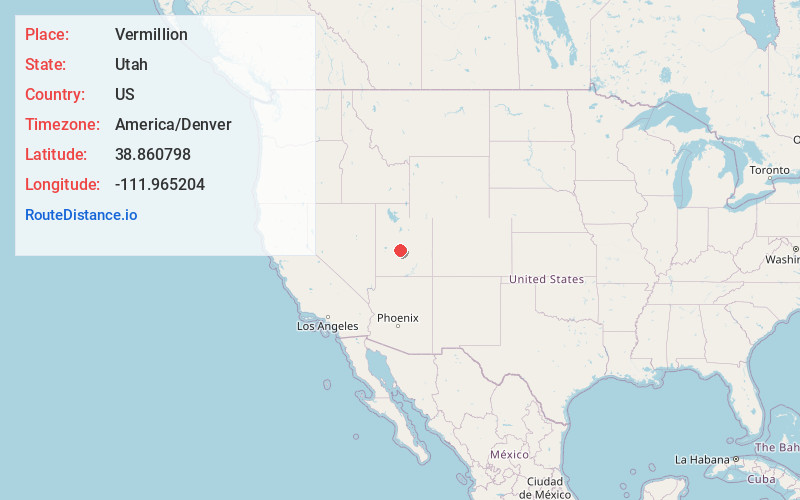 Map of Vermillion