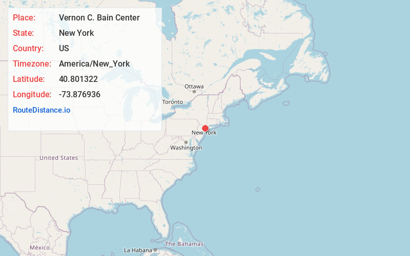 Map of Vernon C. Bain Center