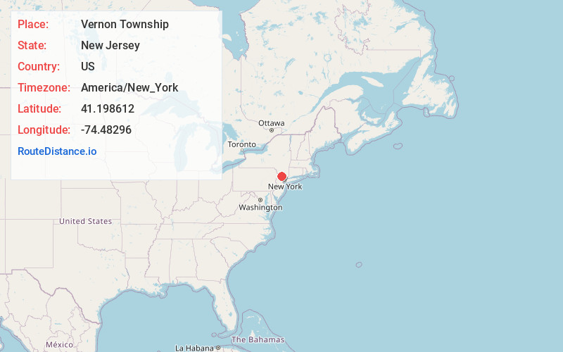 Map of Vernon Township