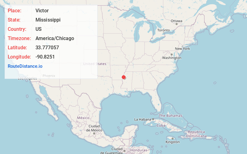 Map of Victor