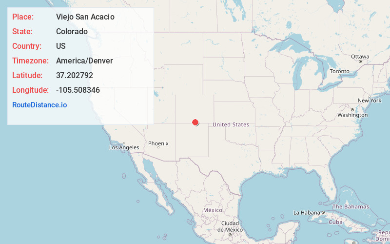 Map of Viejo San Acacio