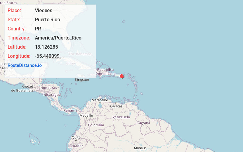 Map of Vieques