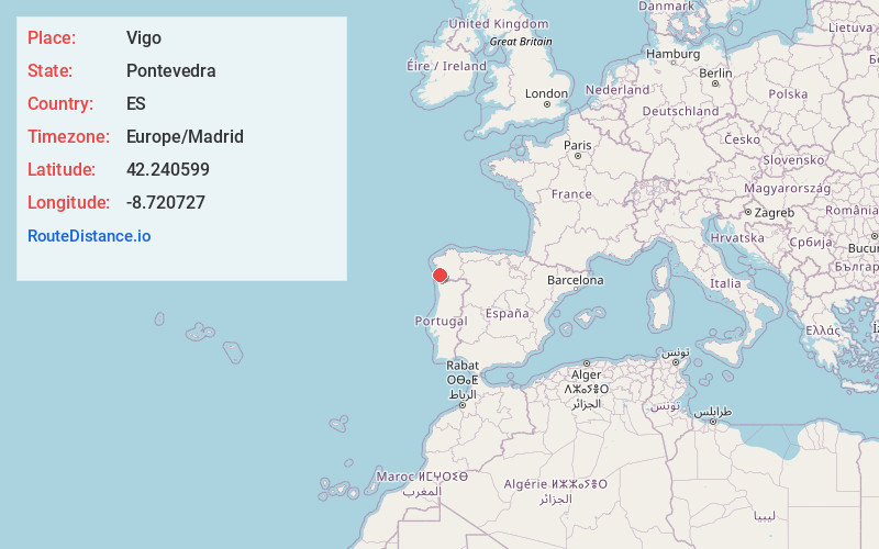Map of Vigo