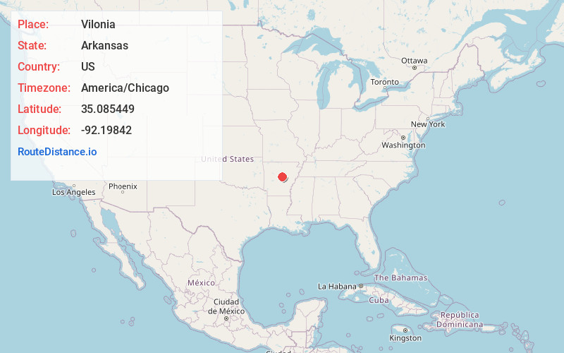 Map of Vilonia