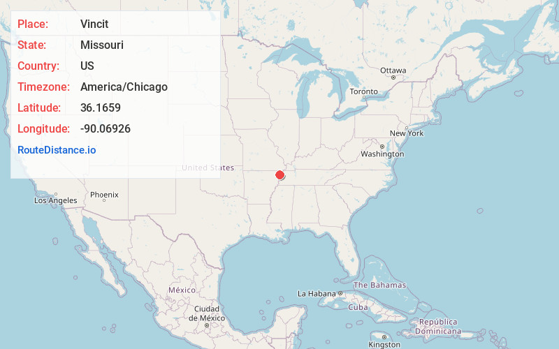 Map of Vincit