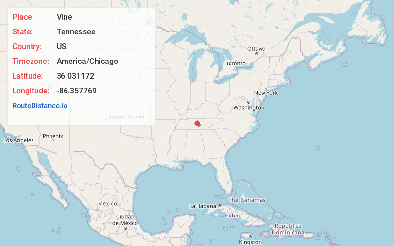 Map of Vine