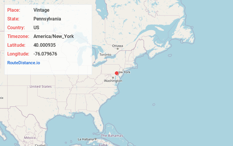 Map of Vintage