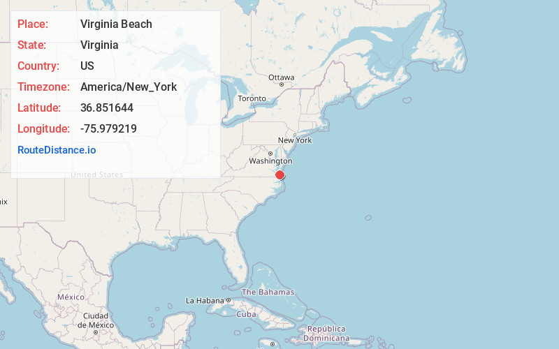 Map of Virginia Beach