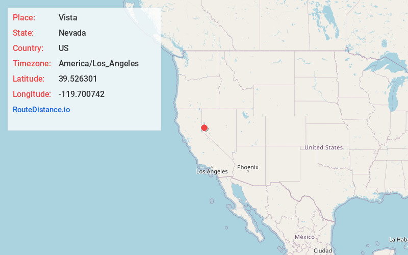 Map of Vista