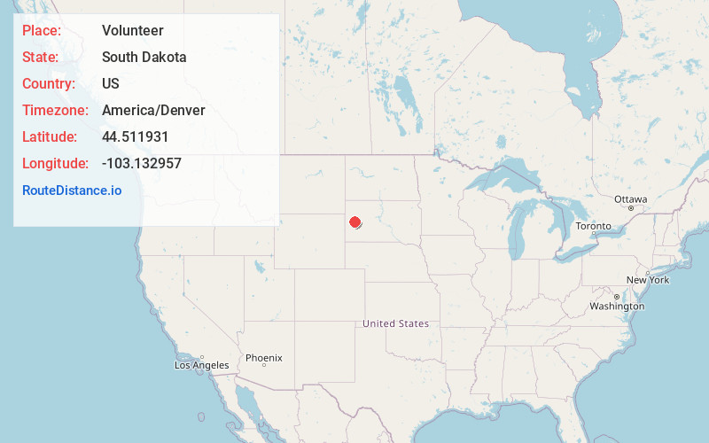 Map of Volunteer