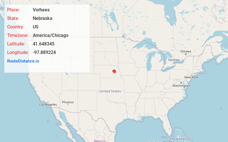 Map of Vorhees