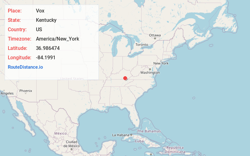 Map of Vox