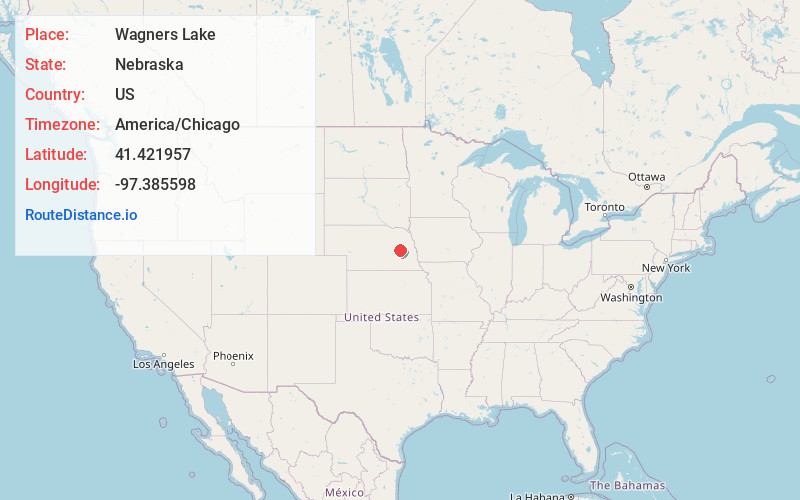 Map of Wagners Lake