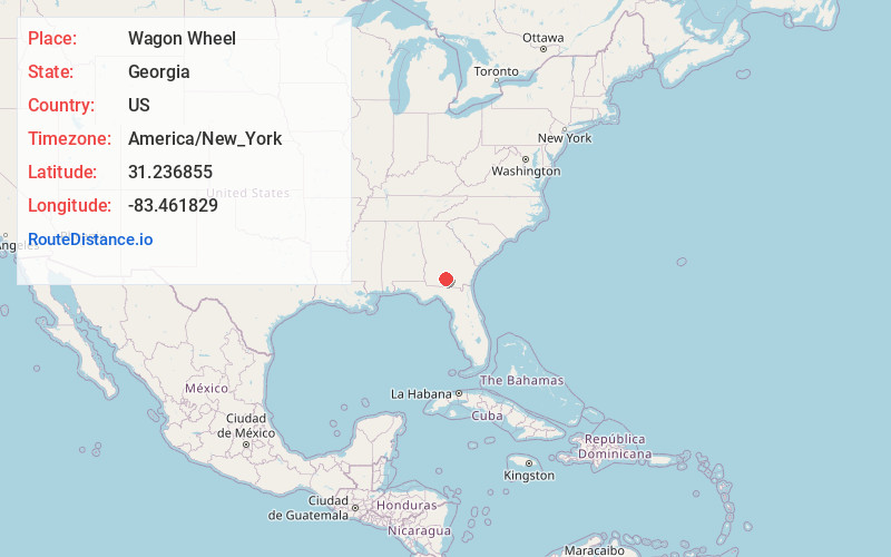 Map of Wagon Wheel