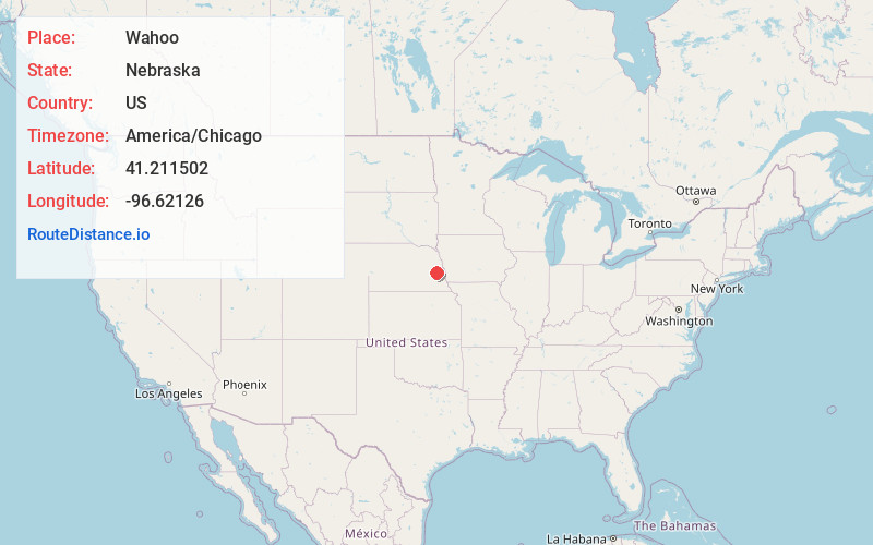 Map of Wahoo