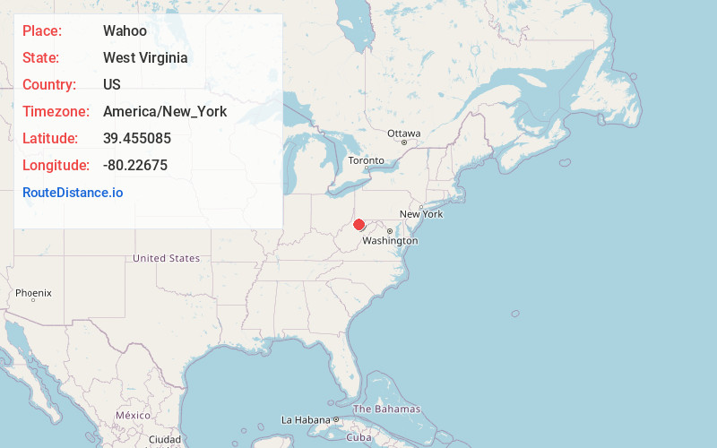 Map of Wahoo